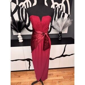 TFNC London Ollena Midi Dress Women's 8 Mulberry Purple Formal Cocktail NWT